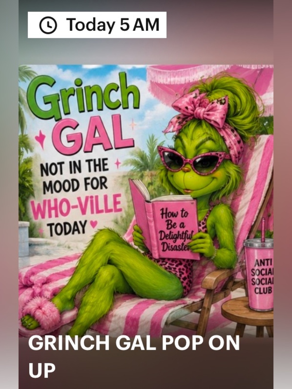 Grinch Gal POP UP